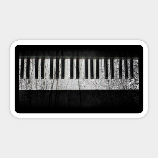 Winter Piano Sticker by Voice0Reason